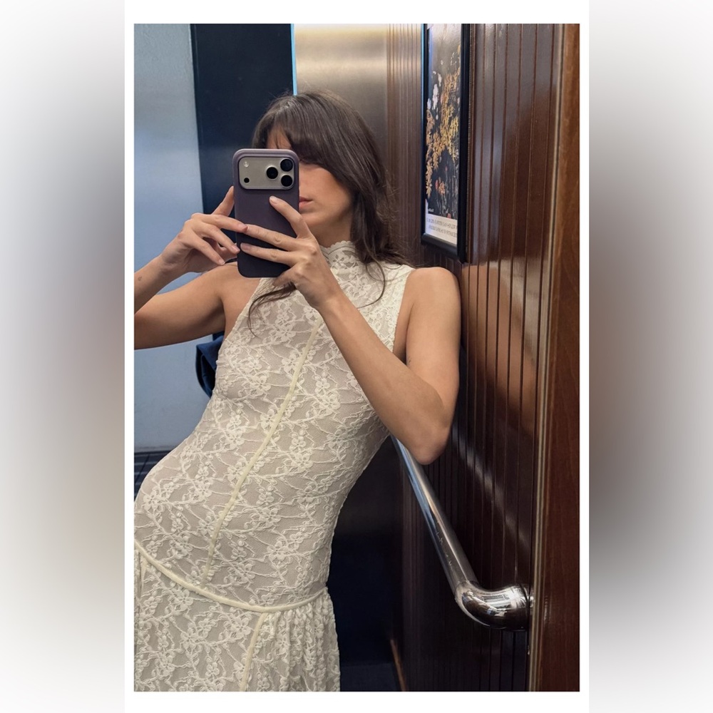 NWT Zara Long Lace Dress